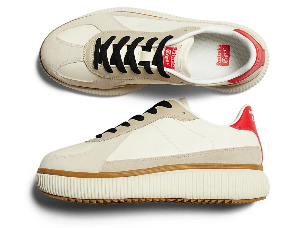 Onitsuka tiger DELECITY CREAM/FIERY RED new for UNISEX from Onitsuka tiger DELECITY CREAM/FIERY RED new for UNISEX from