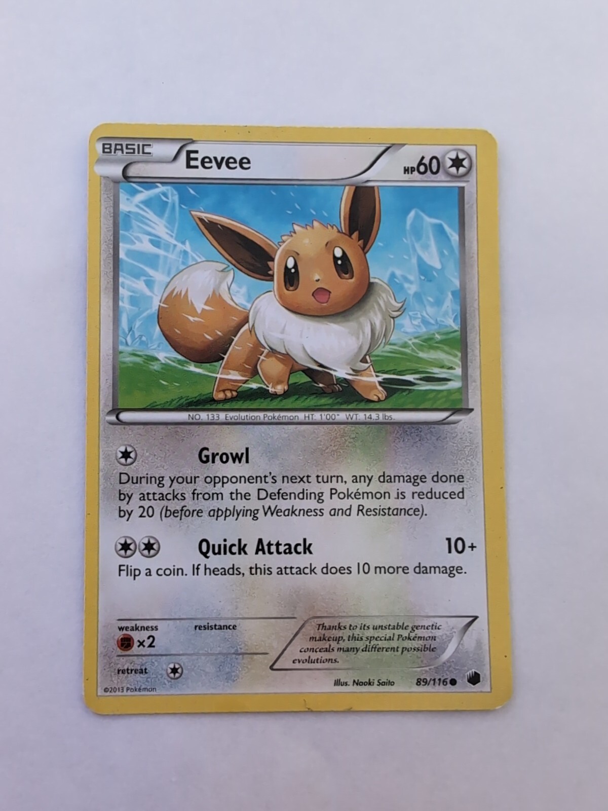 Eevee 89/116 Plasma Freeze Regular NM