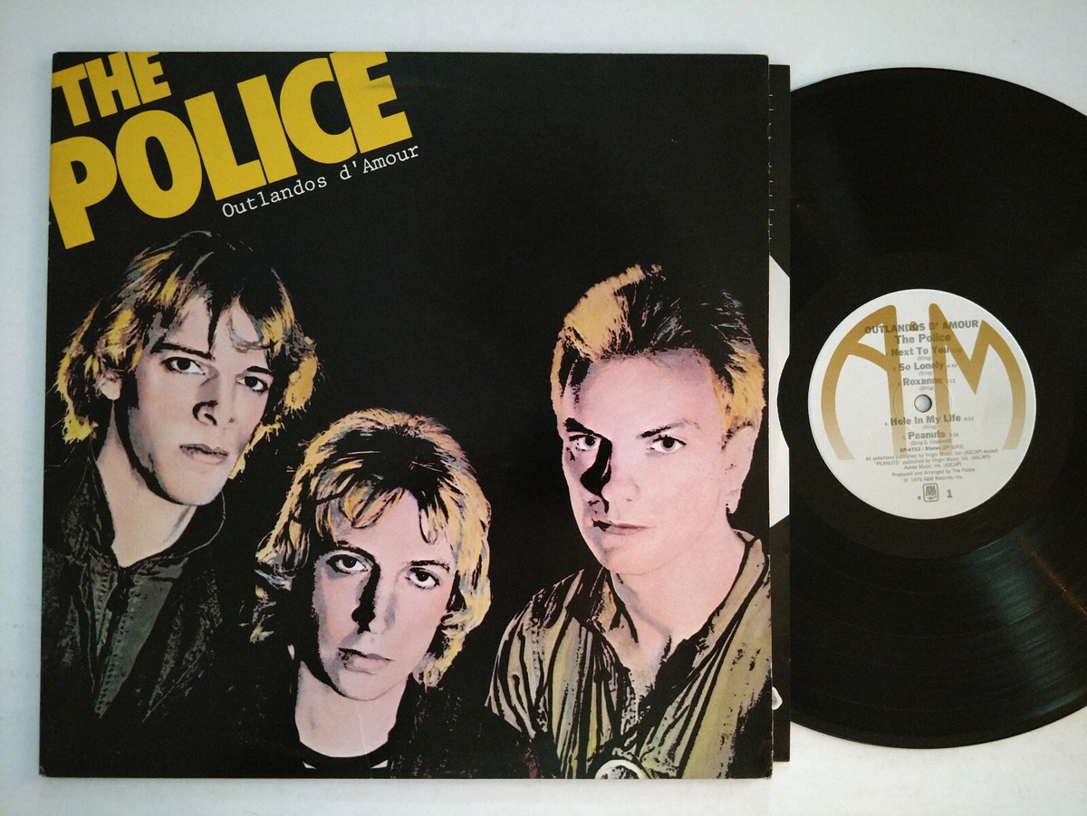 POLICE LP OUTLANDOS D'AMOUR 1978 A&M SP-4753 RCA INDIANAPOLIS