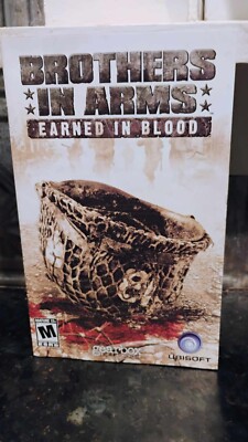 BROTHERS IN ARMS Earned in Blood PS2 PlayStation 2 Game UBISOFT Instruction Book