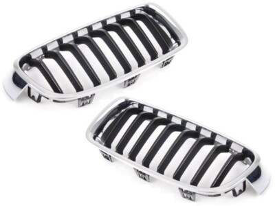 YIUBCZOQI F30 F31 Griglia Radiatore Per BMW Serie 3 F30 F31 Griglia Anteriore Doppia Lamella Nera Lucida 2012 2013 2014 2015 2016 2017 2018