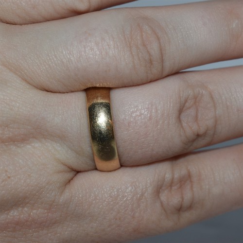 14k Yellow Gold Men's Wedding Band ~ Size 11 & 7.7gr Approx 6mm Wide - Picture 6 of 7