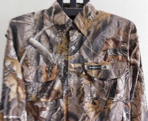 Winchester Mens Long Sleeved Mossy Oak Camo Shooting/Hunting Shirt Size XL - Picture 2 of 2