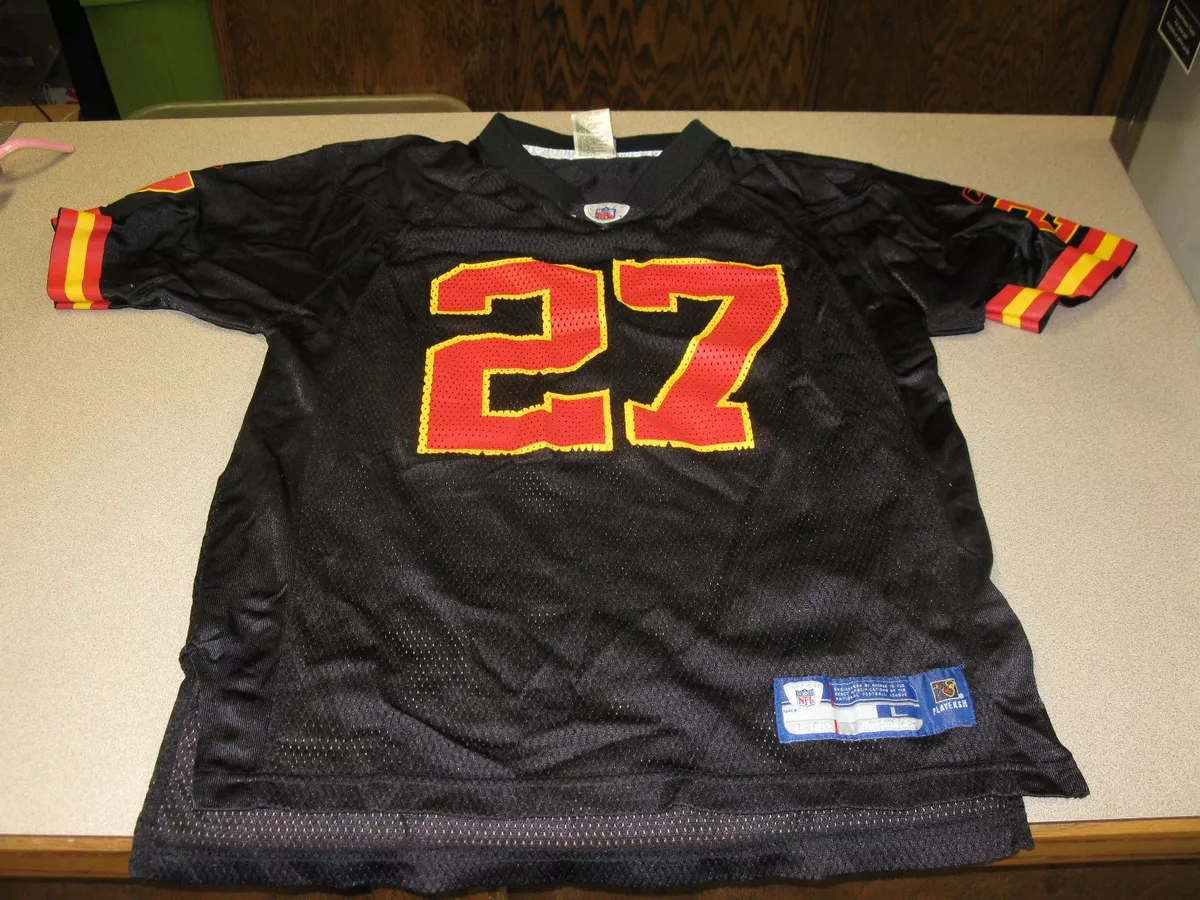 NFL Reebok Kansas City Chiefs L Johnson 27 Black Mesh Jersey BOYS