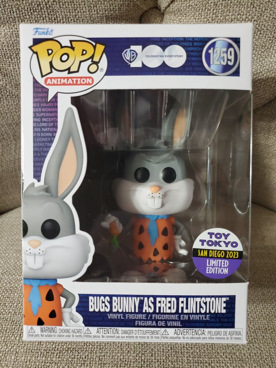 Funko Pop Bugs Bunny As Fred Flintstone #1259 SDCC 2023 Toy Funko Pop Bugs Bunny As Fred Flintstone #1259 SDCC 2023 Toy