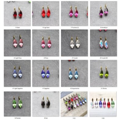 Ohrringe mit Swarovski Kristall in Navette Swarovski Ohrhänger Kristall Schmuck
