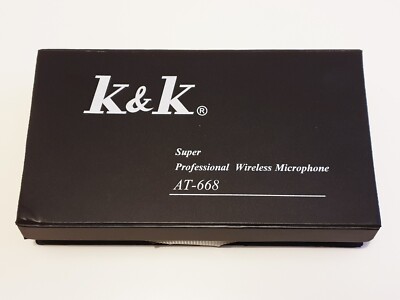 K&K Super AT-668 Professional Wireless Microphone Lavalier Ansteck Funk Mikrofon