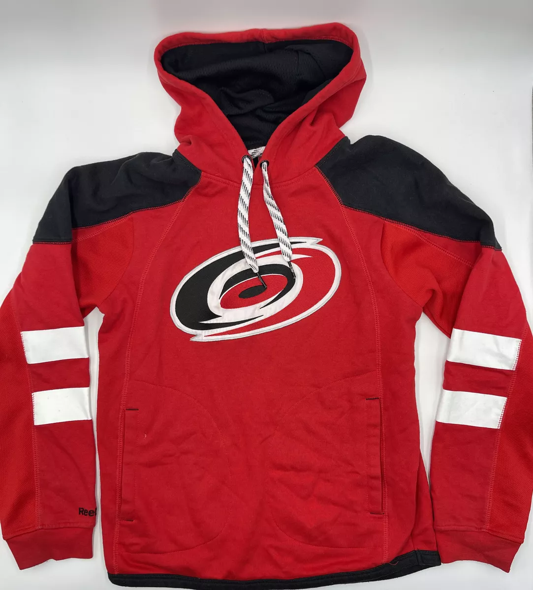 Reebook Face Off Carolina Hurricanes Hoodie Sz S Red Hockey NHL