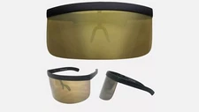 Futuristic Fashion Oversize Shield Visor Sunglasses One Piece Mirror Mono Lens