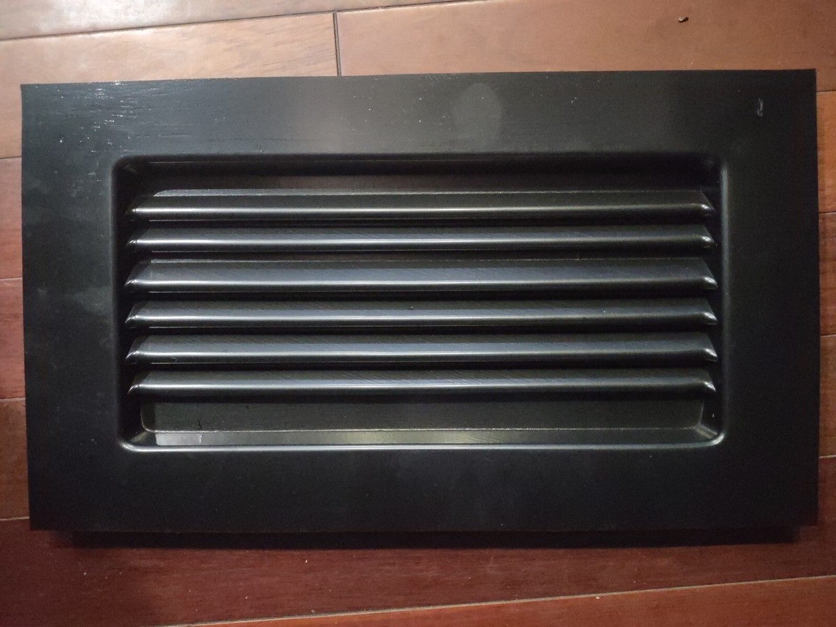 Pack Of 1 Black ABS Plastic Crawl Space Foundation Vent Cover With UV Protection