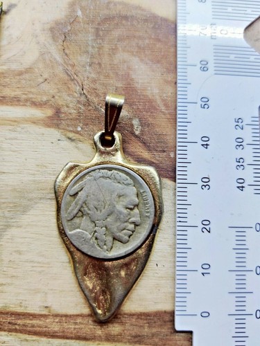 GENUINE INDIAN HEAD NICKEL IN ARROWHEAD 