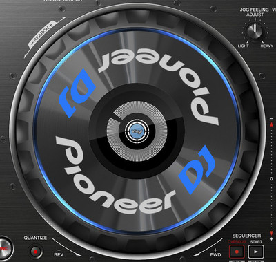 PIONEER DJ DDJ-RZ (DDJ RZ) JOG / SLIPMAT GRAPHICS / STICKERS - CDJ