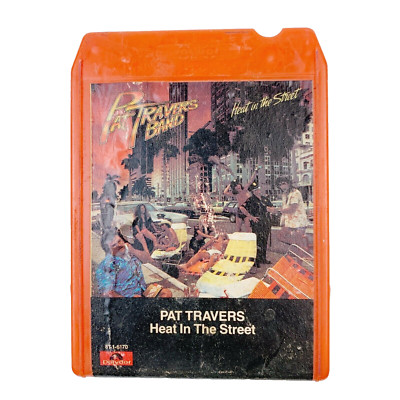 Pat Travers Heat In The Street 8-Track Tape 8T-1-6170 Polydor 1978 Untested
