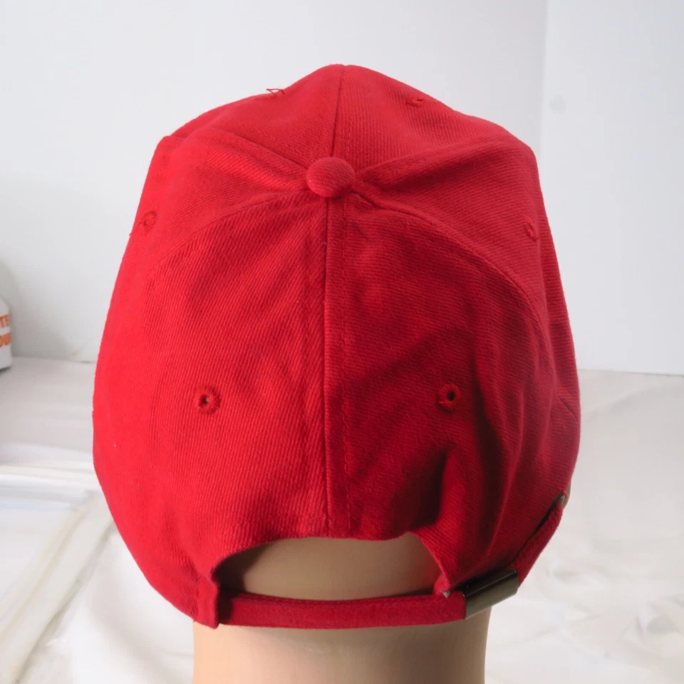 Showmars Casual Comedor... Rápido Rojo Correa Gorra Gorra Yunque Sur Fresco Griego Foto 4 de 4