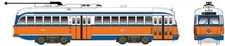 Bowser HO Scale, PCC  Car, Philadelphia  (SEPTA) Car #2240 Gulf Oil Scheme.