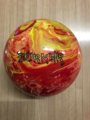 JET Bowling Ball ''Burner'' 15 lbs. Farbe rot-gelb geflammt Urethane Reactiv NEU