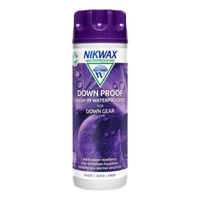 NIKWAX DOWN PROOF WASH IN WATER PROOFER FOR DOWN FILLED GEAR & CLOTHES 300ML