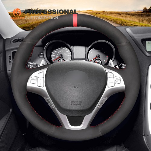 Synthetic Suede Car Steering Wheel Cover for Hyundai Genesis Coupe 2010-2013 - Bild 3 von 9