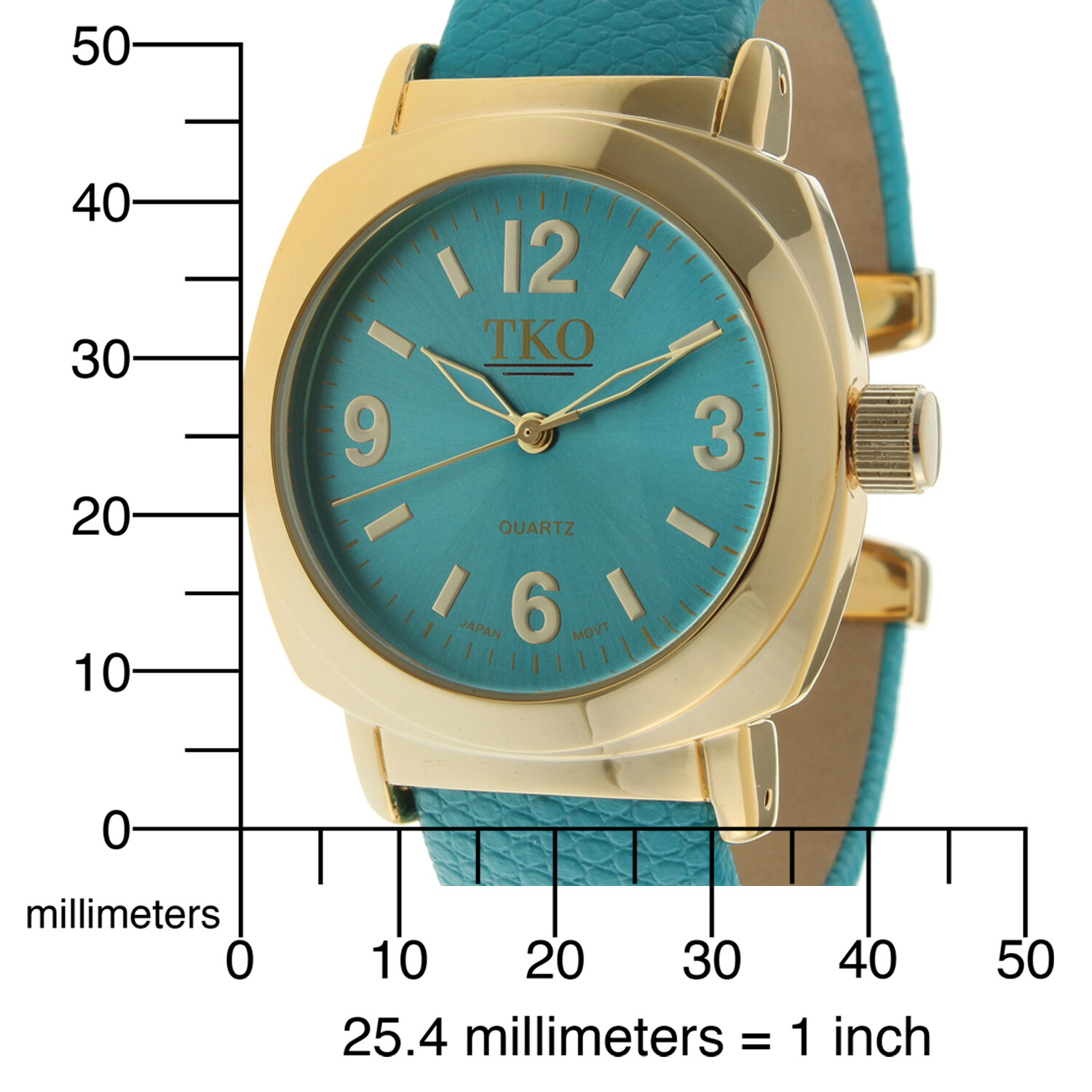 TKO ORLOGI Women's Large Face Wrist Watch with Crocodile Print Cuff Band eBay