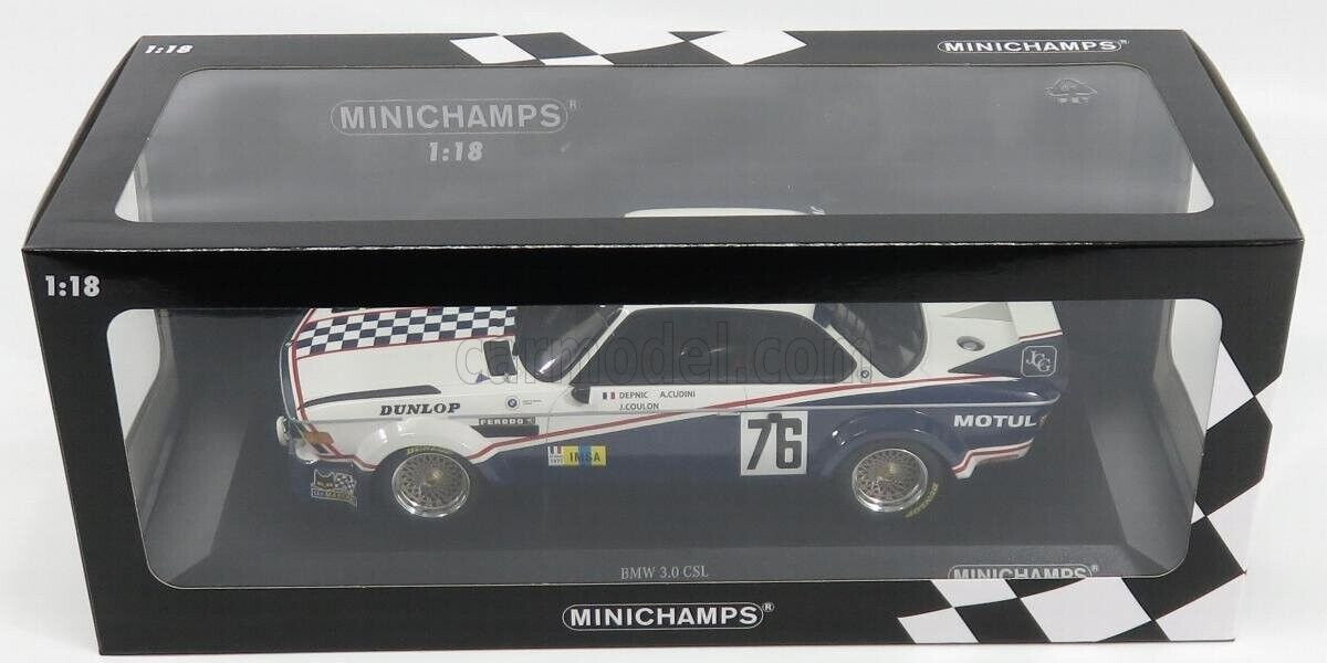 Minichamps BMW 3.0CSL TEAM JEAN-CLAUDE GIROIX GARAGE DU BAC