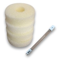 Compatible Laguna Pressure Flo 5000 Foam Filter Set With 10w/11w UV Bulb