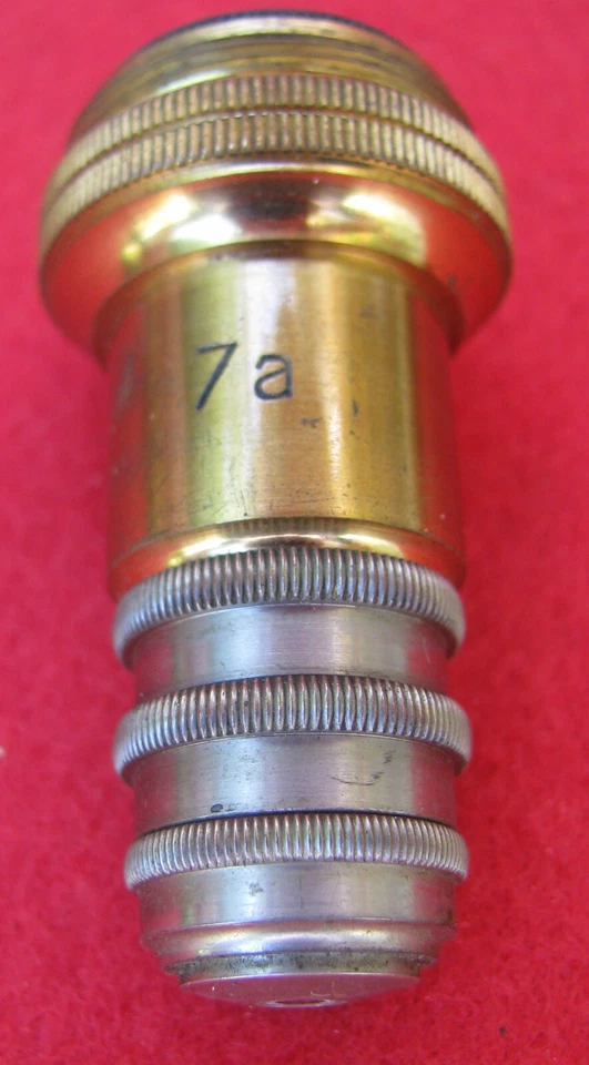 MICROSCOPE ANCIEN LENTILLE OBJECTIF E. KRAUSS PARIS - Photo 4/4