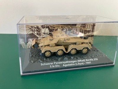 Char Panzer Schwerer Sd.Kfz.232 Lybie 1941 Altaya échelle 1:72 - Occasion