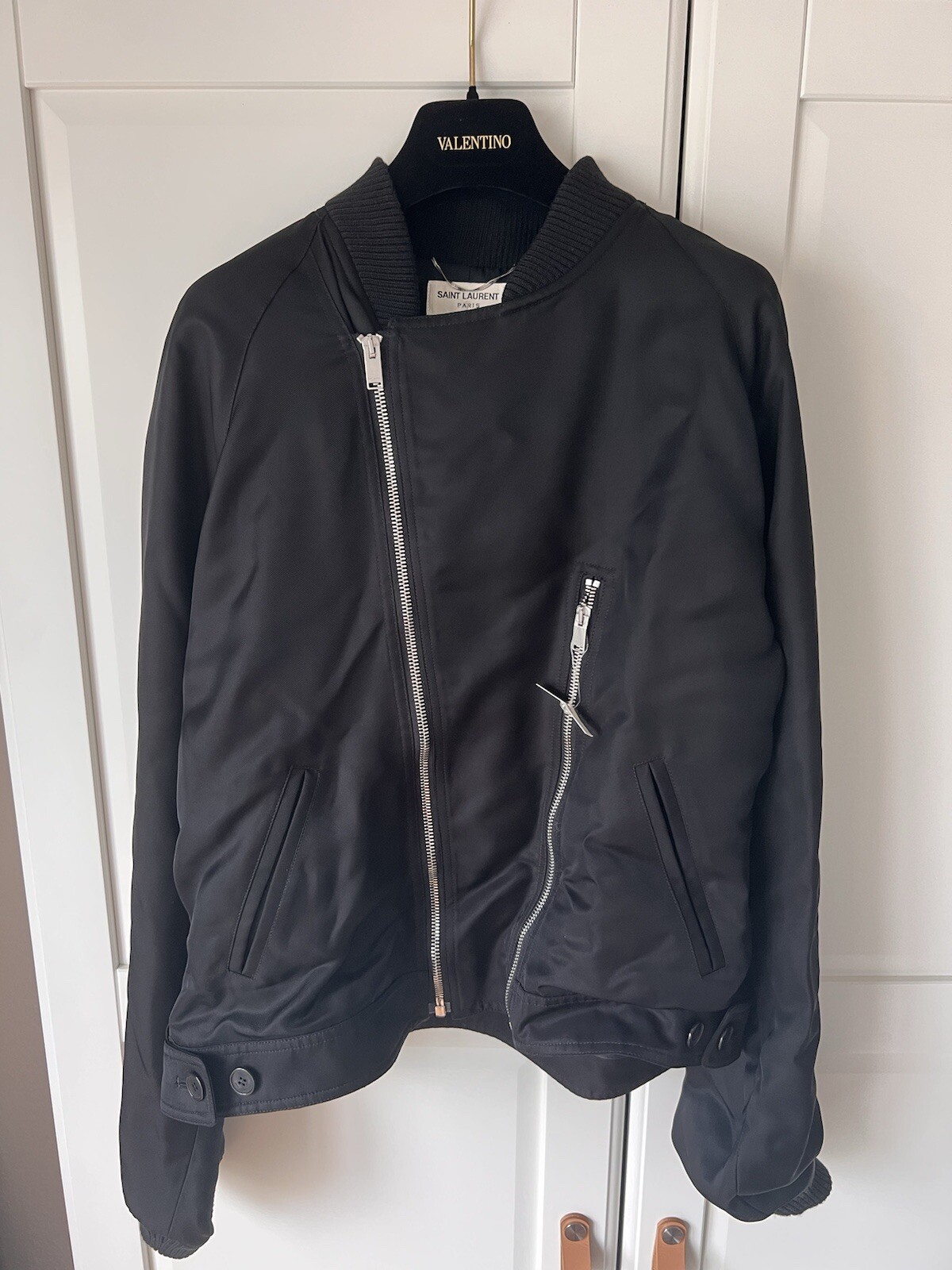 Giacca bomber Saint Laurent taglia 52 L nero