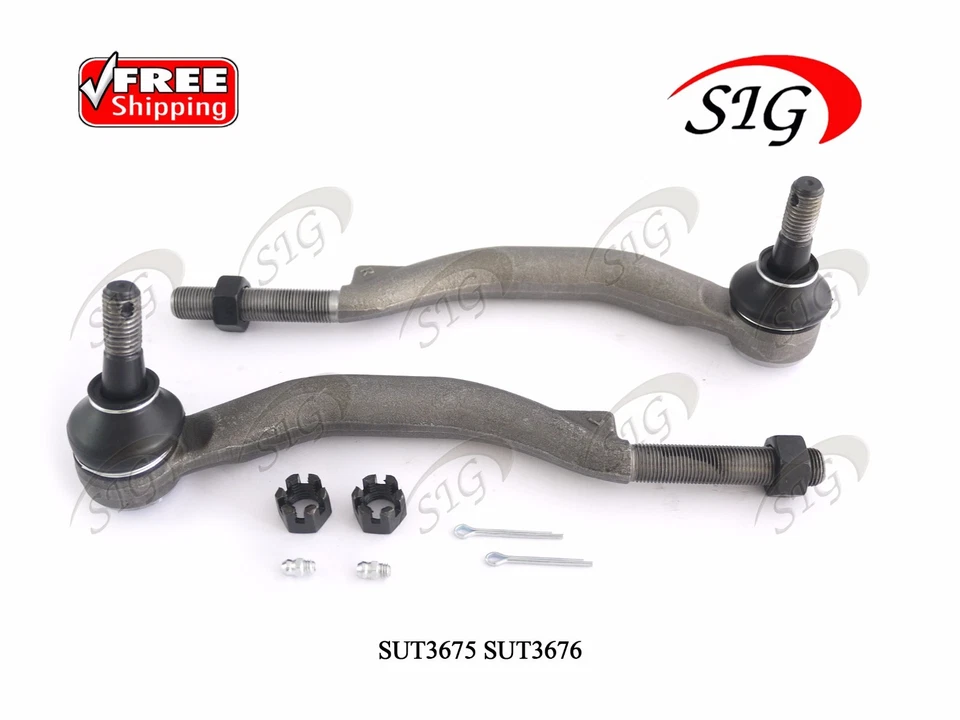 Extremos de barra de amarre exterior izquierdo y derecho para Oldsmobile Bravada 2002-2004 2 piezas Foto 2 de 4