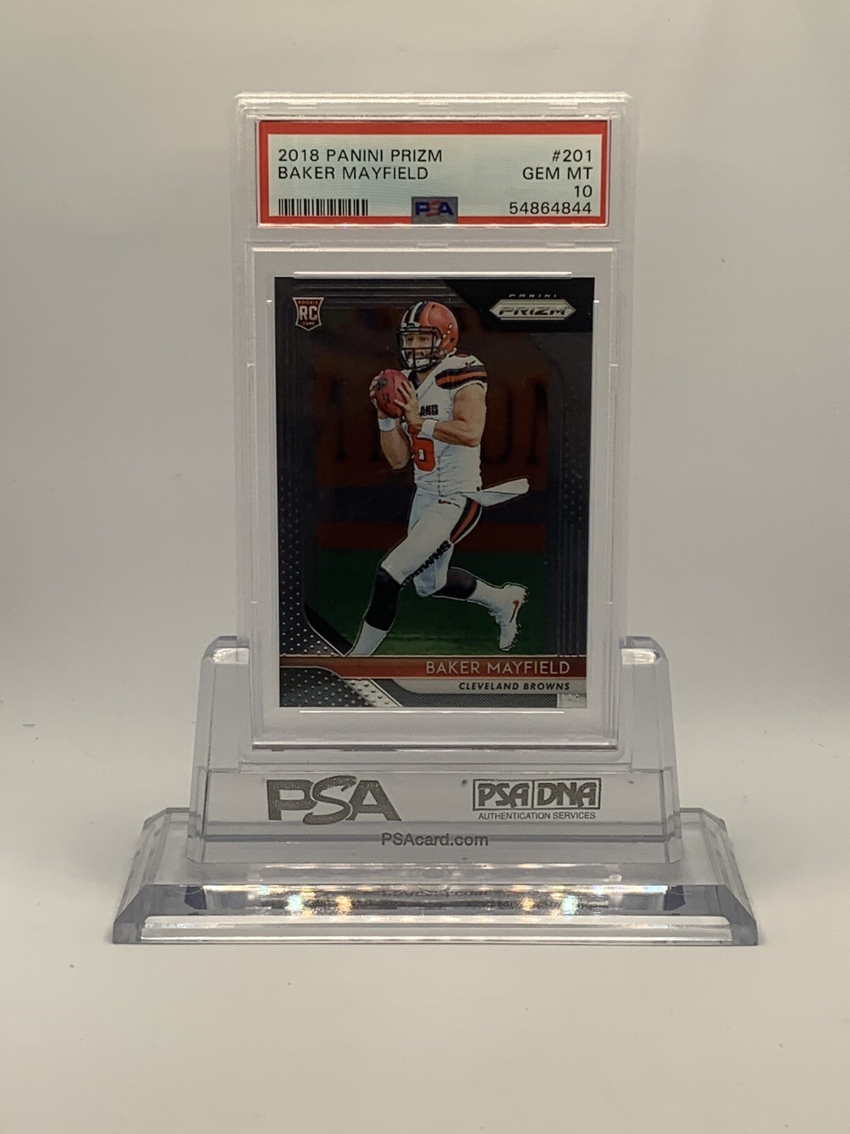 Baker Mayfield 2018 Panini Prizm #201 Rookie Card Browns RC PSA 10 Gem Mint