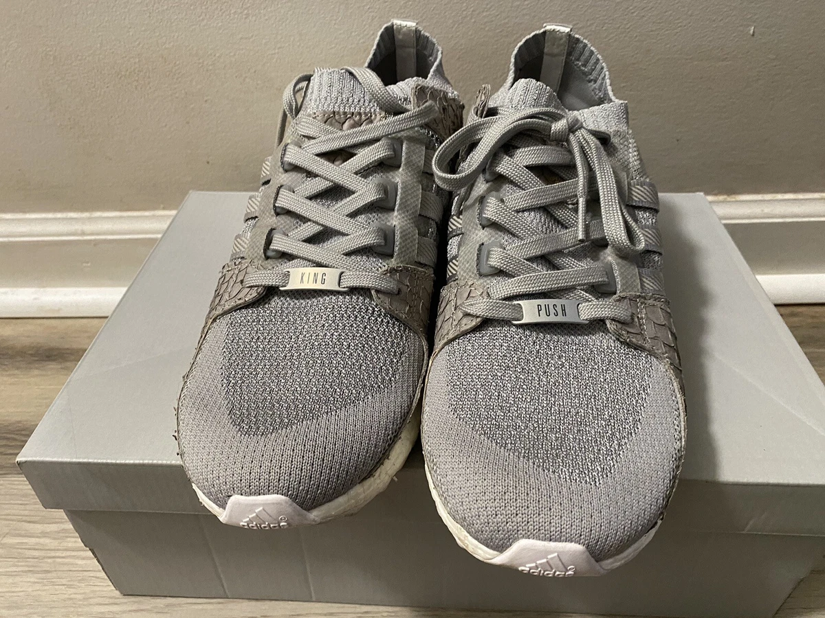 ADIDAS ULTRA BOOST EQT SUPPORT PUSHA T KING PUSH STONE ICE GRAY S76777 SIZE 10