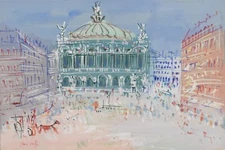 JEAN DUFY Art Poster or Rolled Canvas Print "Place de l'Opéra"