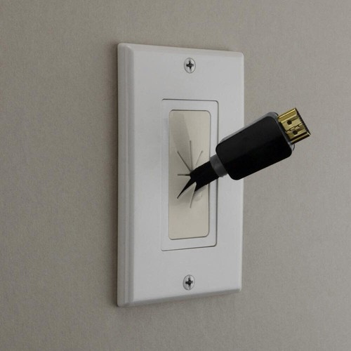 Wall Plate Insert with Flexible Opening Max 6 Cable for Decora Faceplate 10 Pack - Picture 3 of 3