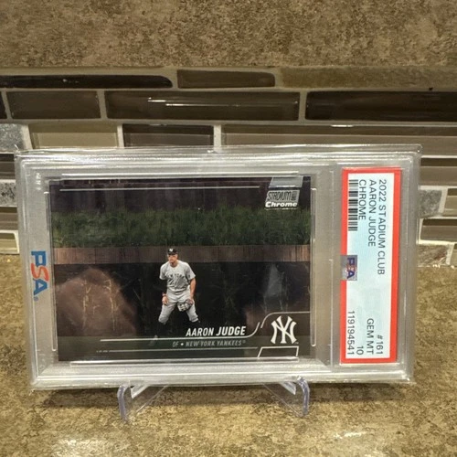 2022 Topps Stadium Club Aaron Judge  Chrome #161 Field of Dreams PSA 10 Low Pop!