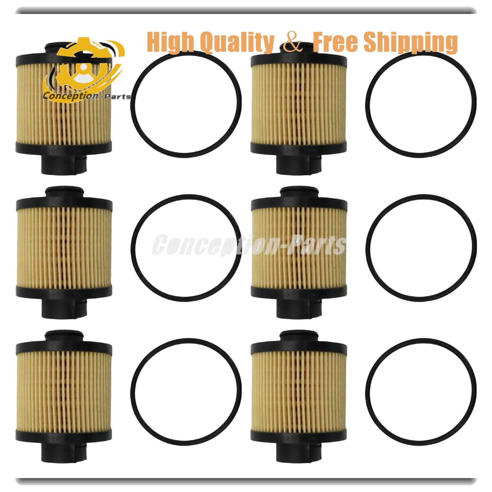 6Sets For Lamborghini Gallardo Spyder Coupe Superleggera SE Base Nera Oil Filter