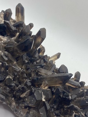 Smoky Quartz Crystal Cluster from Brazil! Cabinet Size 11  2 Kg!