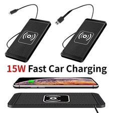 Wireless Car Phone Charger Fast Charging Pad Mat For iOS Android Universal