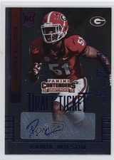 2015 Contenders Draft Picks College Ticket Blue Foil Ramik Wilson #241 Auto 5c2