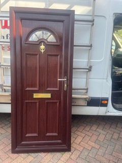 Rosewood UPVC door