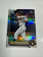 2022 Bowman Draft Eric Brown Jr. 1st Chrome Refractor #BDC-48 Milwaukee Brewers