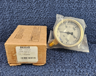 #ad #ad WIKA 50233556: PRESSURE GAGE 0 2000 PSI TYPE 213.40 2.5 IN 1 4 NPT $40.99