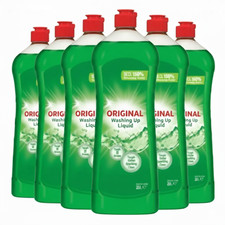 Kirkland Signature Washing Up Liquid 6 x 1L Tough Grease Dish Cleaner 3.66 per litre