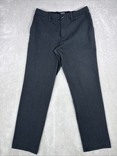 Quince Pants Mens 30X28 Gray Chino Regular Flat Front Ultra-Stretch 24/7 Smart