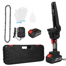 Mini Chainsaw Cordless 8 Inch Handheld Portable Electric Chainsaw With 2 CHLJ