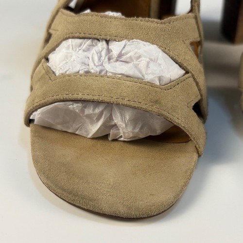 Franco Sarto Damen hellbraune Wildleder Schnür-Gladiator Blockabsatz Sandalen Größe 8,5 - Bild 6 von 10