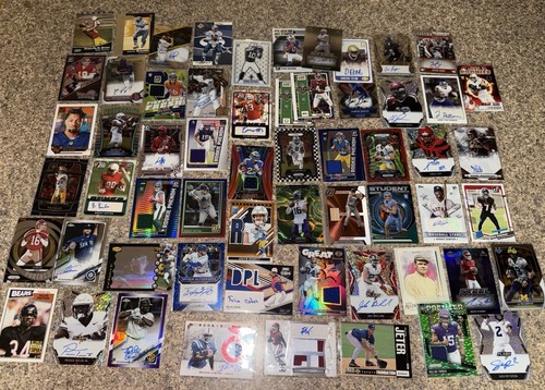 HUGE Patch Auto Relic Football Baseball Card Lot RPA, Rcs, Stars, HOF ...