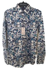 Robert Graham Floral Button-Up Shirt Men s Small Colorful Vibrant Flip Cuff NWT