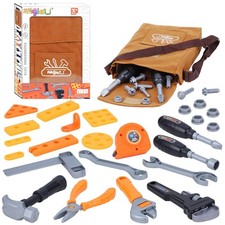 Magic4U Kids Tool Set with Bag,11 Real Child-Size, Orange Bag