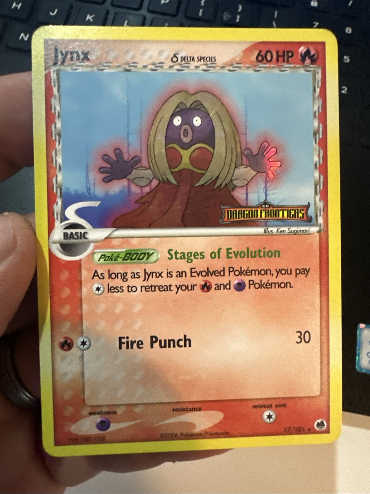Jynx (Delta Species) Reverse Holo Rare Dragon Frontiers 17/101 LP Stamped