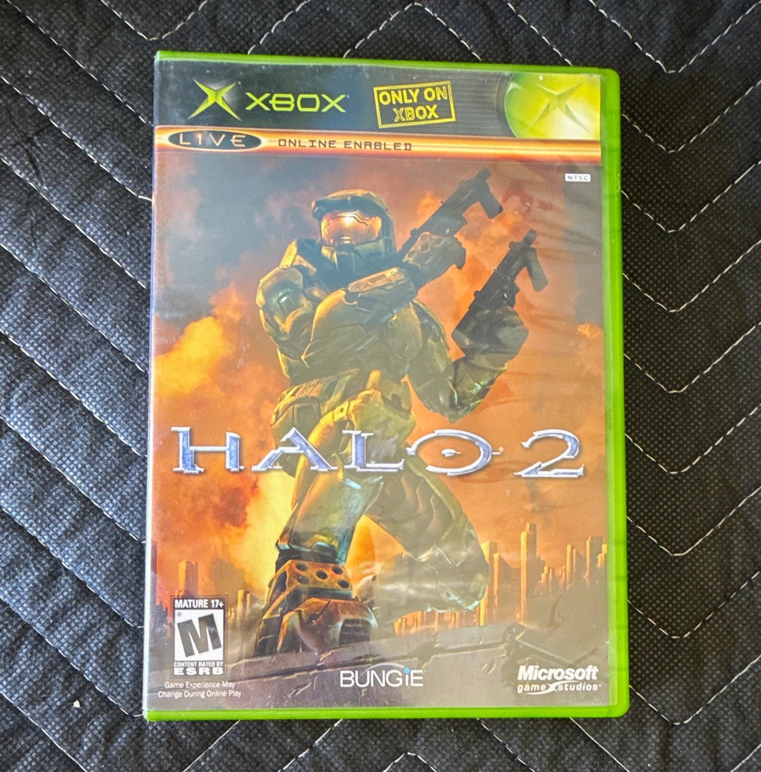 Halo 2 (Original Xbox, 2004) Black Label - Case & Disc Only - Tested